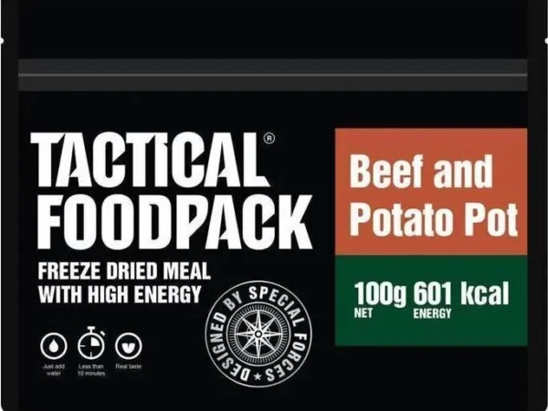 Ration de survie - Bœuf et purée de pommes de terre Tactical Foodpack