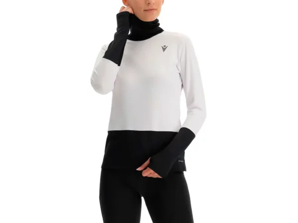 Maillot manches longues Col roulé femme Macron Run