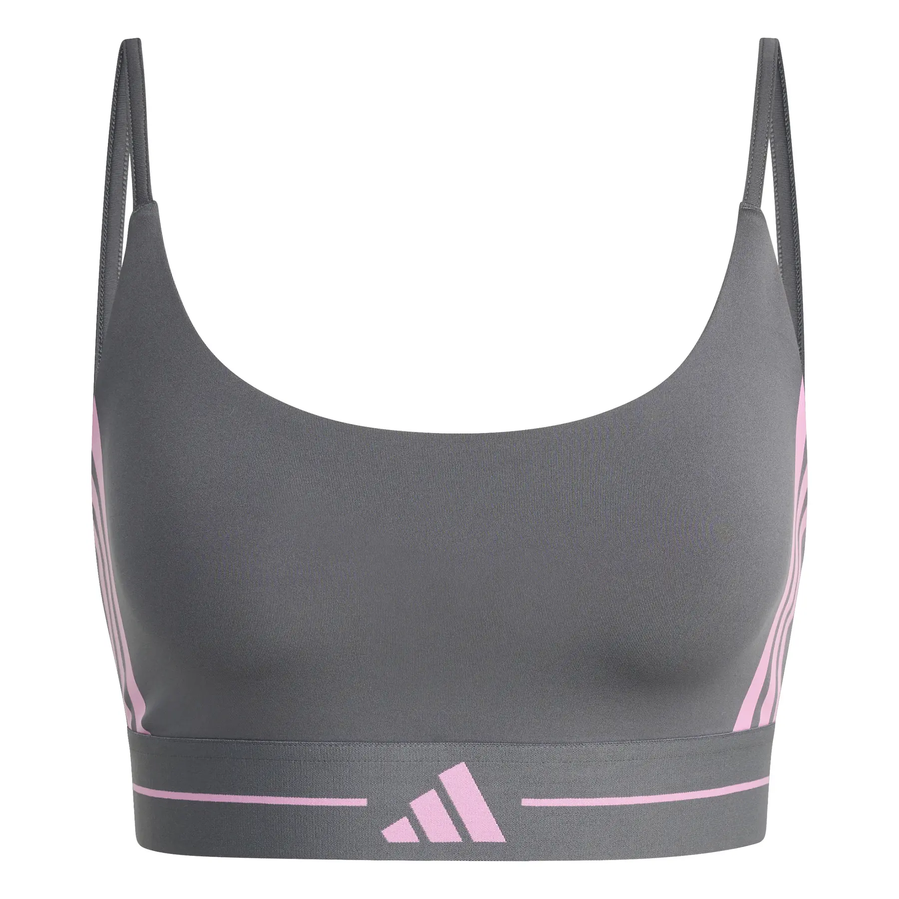 Brassière maintien léger femme adidas Hyperglam 3-Stripes