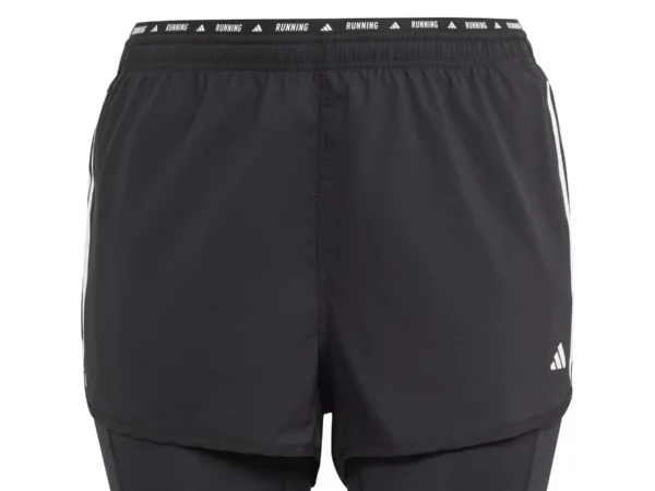 Short 2 en 1 femme adidas Own the Run 3-Stripes