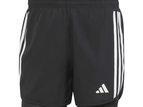 Short 2 en 1 adidas Own the Run 3 Stripes