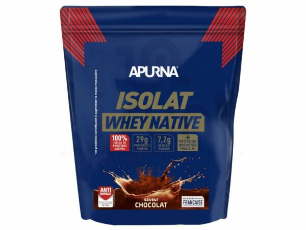 Apurna Isolat Whey Native 720 g - Chocolat