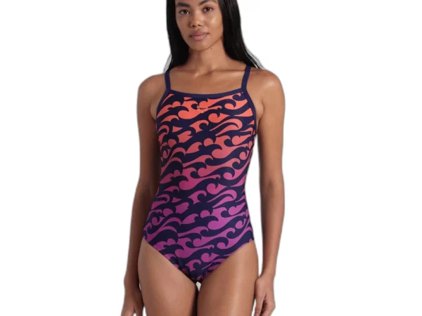 Maillot de bain 1 pièce femme Arena Surfs Up Lightdrop Back