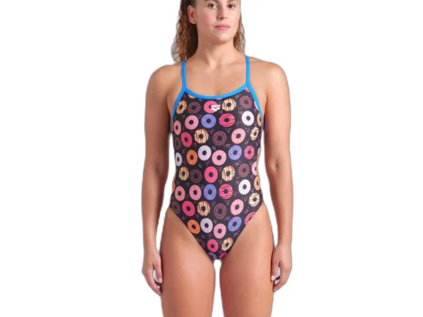 Maillot de bain 1 pièce femme Arena Donuts Challenge