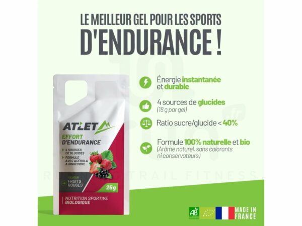 Atlet Gel Énergétique - Fruits Rouges