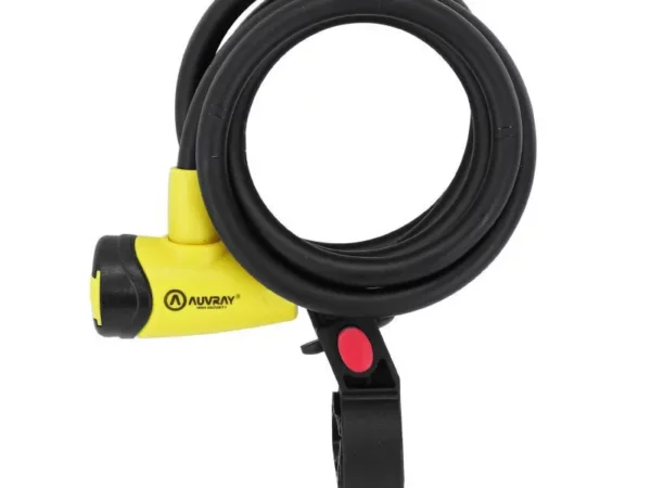 Antivol câble vélo spiral à clé avec support Auvray