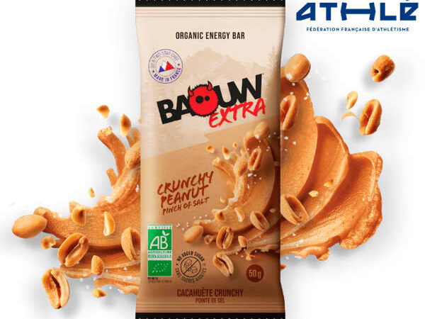 Baouw Barre énergétique bio Extra Crunchy - Cacahuète