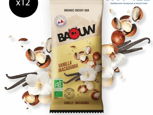BAOUW BARRE ENERGETIQUE BIO VANILLE-MACADAMIA PACK X12