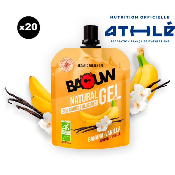 BAOUW GEL NATURELS BIO 85G BANANE-VANILLE PACK X20