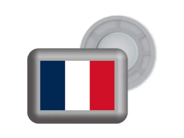 Porte dossards magnétiques drapeau Français Bibbits