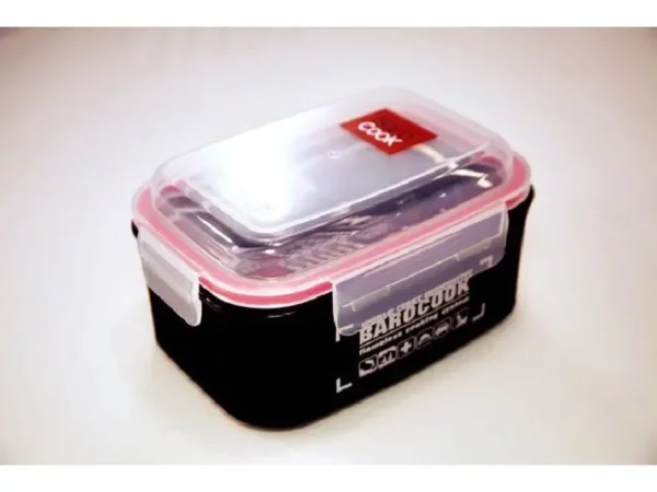Boîte de stockage alimentaire rectangulaire auto chauffant BaroCook