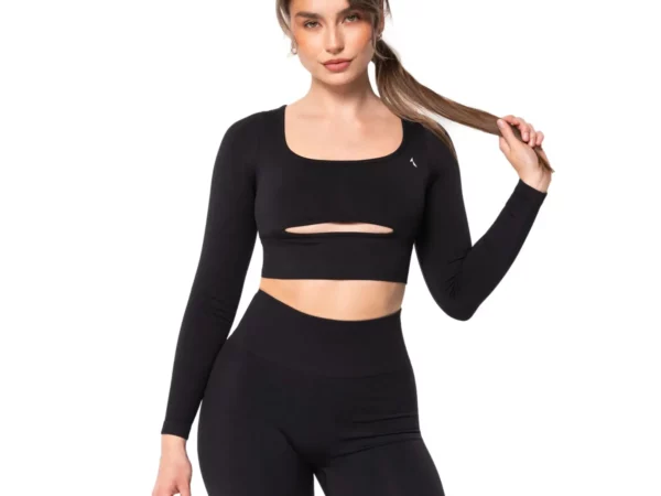 Top manches longues sans coutures femme Carpatree Dopamine Buzz