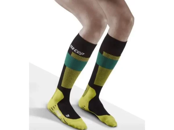 Chaussettes de compression hautes de ski en mérinos femme CEP Compression V2