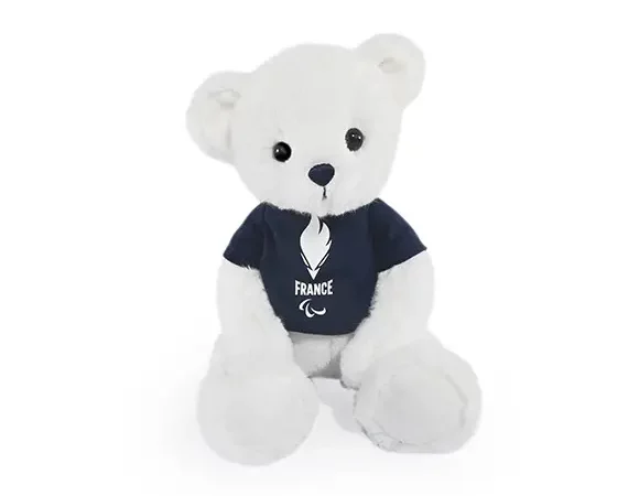 Peluche avec t-shirt Equipe de France 30 cm