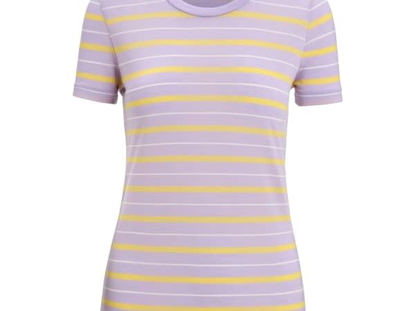 ICEBREAKER W WAVE SS TEE STRIPE
