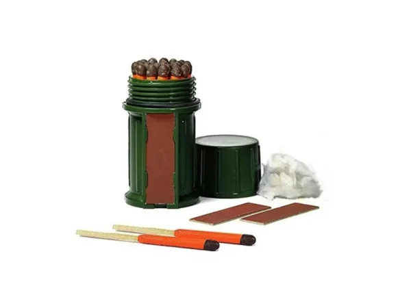 Kit 25 allumettes de survie en boîte étanche Uco