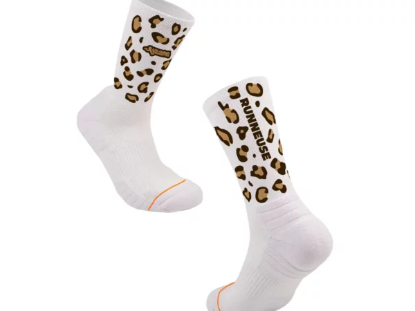 Chaussettes de running Les Frères Chaussettes Léopard
