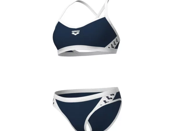 Maillot de bain 2 pièces croisé dos uni femme Arena Icons