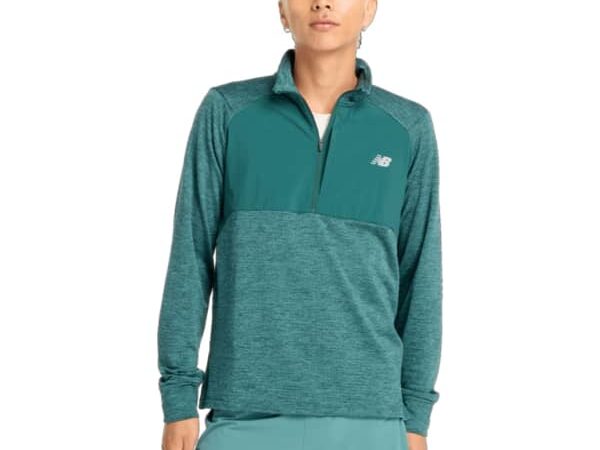 NEW BALANCE ATHLETICS HEAT GRID HALF ZIP M