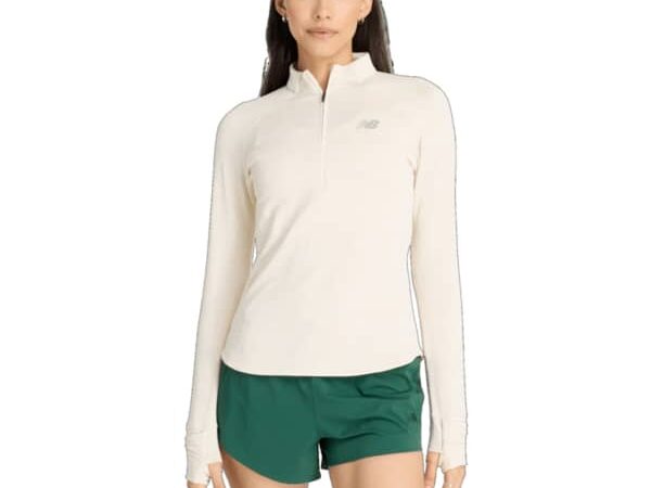 NEW BALANCE ATHLETICS HEAT GRID HALF ZIP W
