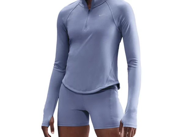 Maillot manches longues demi-zip femme Nike Tempo Swoosh