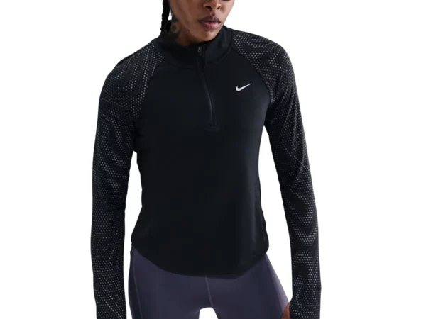 Maillot manches longues 1/4 zip femme Nike Tempo Flash