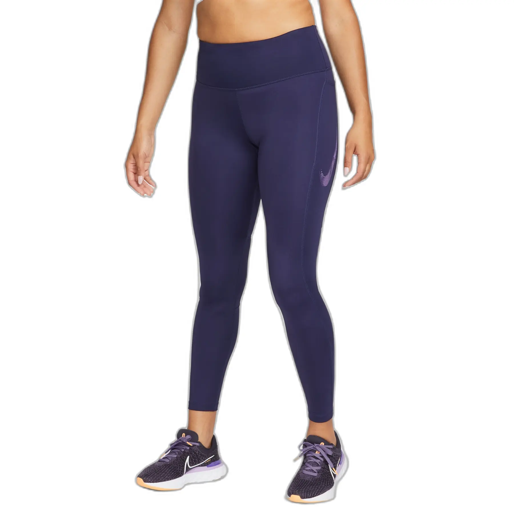 Legging 7/8 mi-haute femme Nike Dri-FIT Fast SW HBR