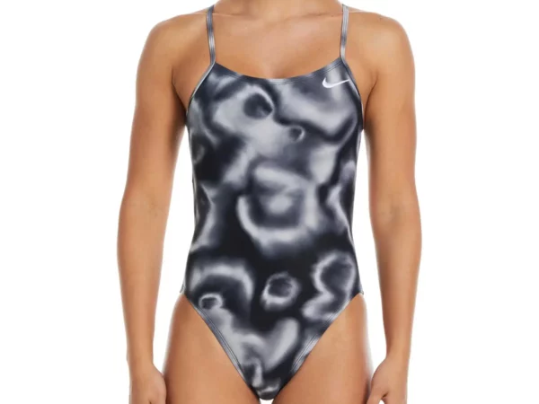 Maillot de bain 1 pièce femme Nike Hydrastrong Digi Haze