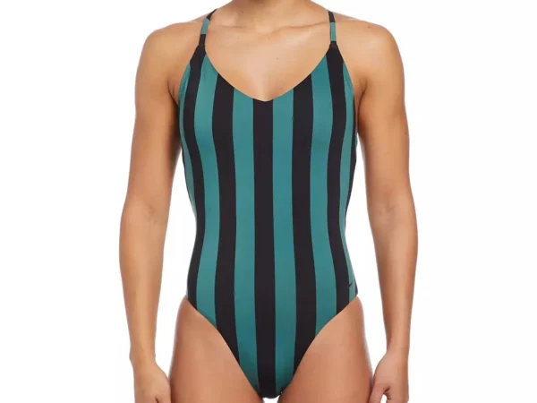 Maillot de bain 1 pièce fille Nike Statement Stripe