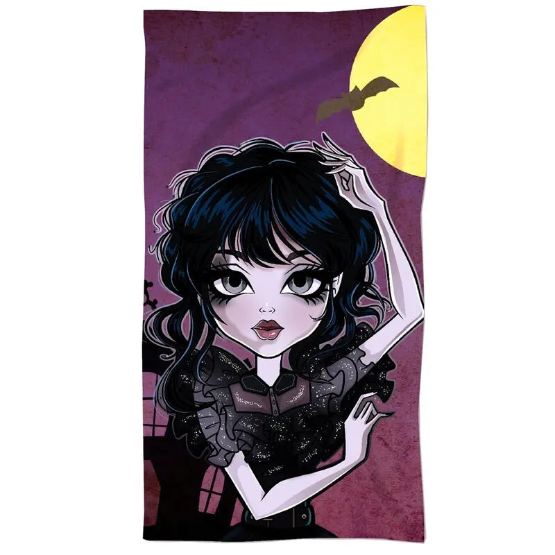 Serviette de bain cotton femme OcioStock Gothic Girl
