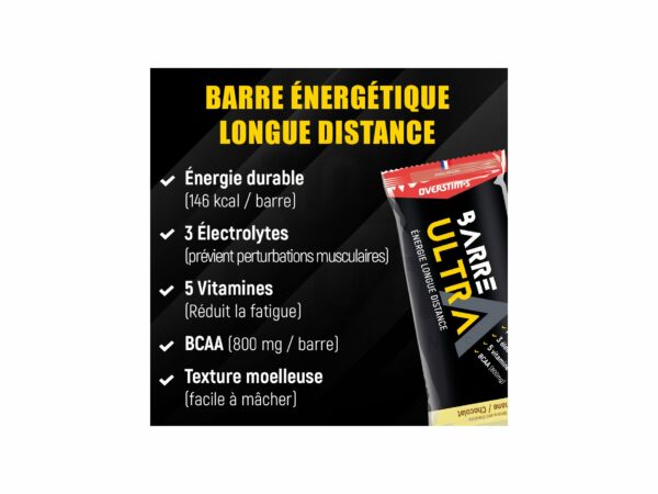 OVERSTIMS Barre énergétique Ultra citron et gingembre