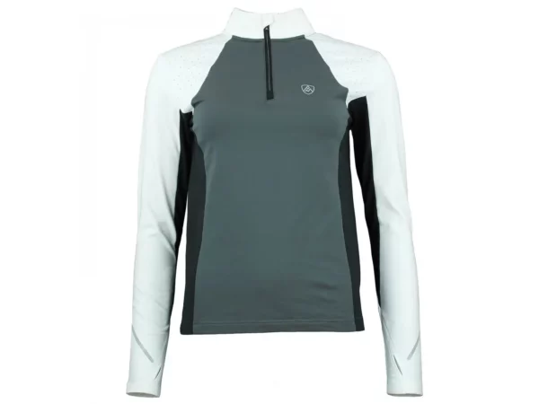 T-shirt 1ere peau avec zip femme Peak Mountain