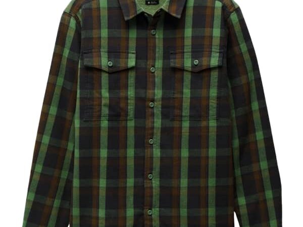 PRANA COPPER SKIES LINED FLANNEL M IVY