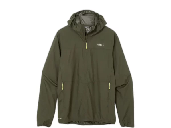 Veste imperméable à capuche Rab Windgather