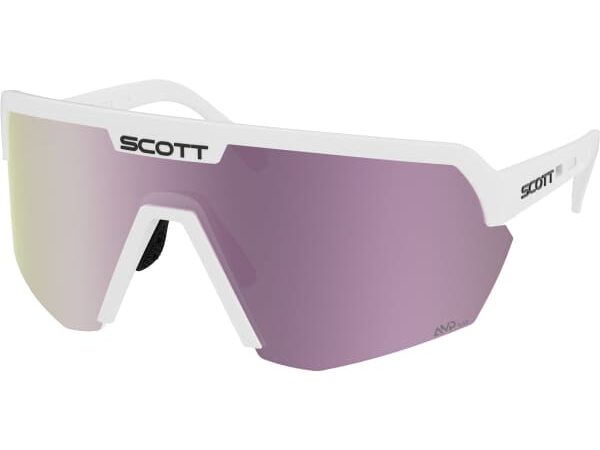 SCOTT SPORT SHIELD WHITE MATT AMP LAVENDER CHROME S3