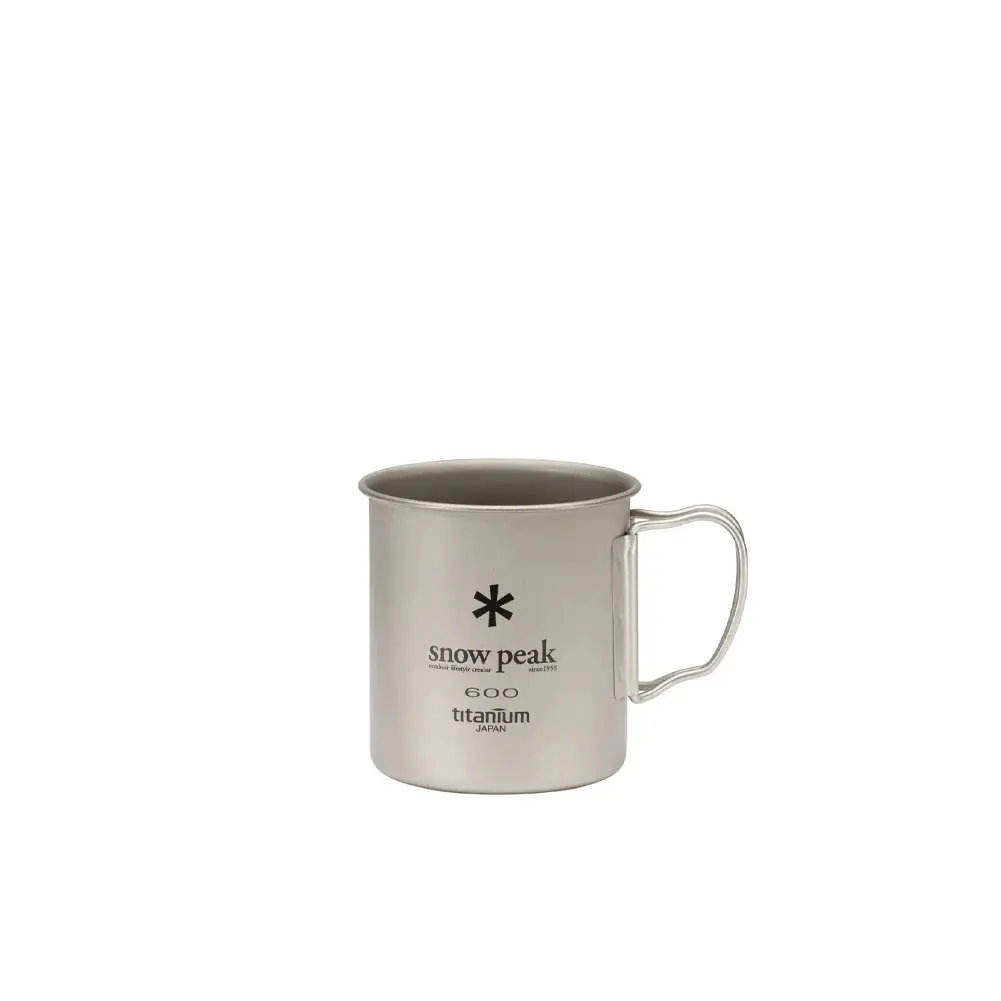 Mug en titane simple paroi Snow Peak 600