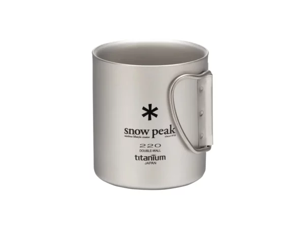 Mug en titane double paroi Snow Peak 220
