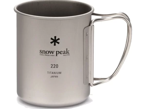 Mug en titane simple paroi Snow Peak 220