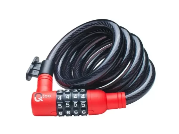 Antivol câble spirale avec support Qloc