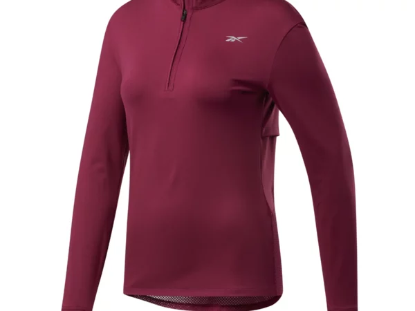 Sweatshirt femme Reebok Running 1/4 Zip
