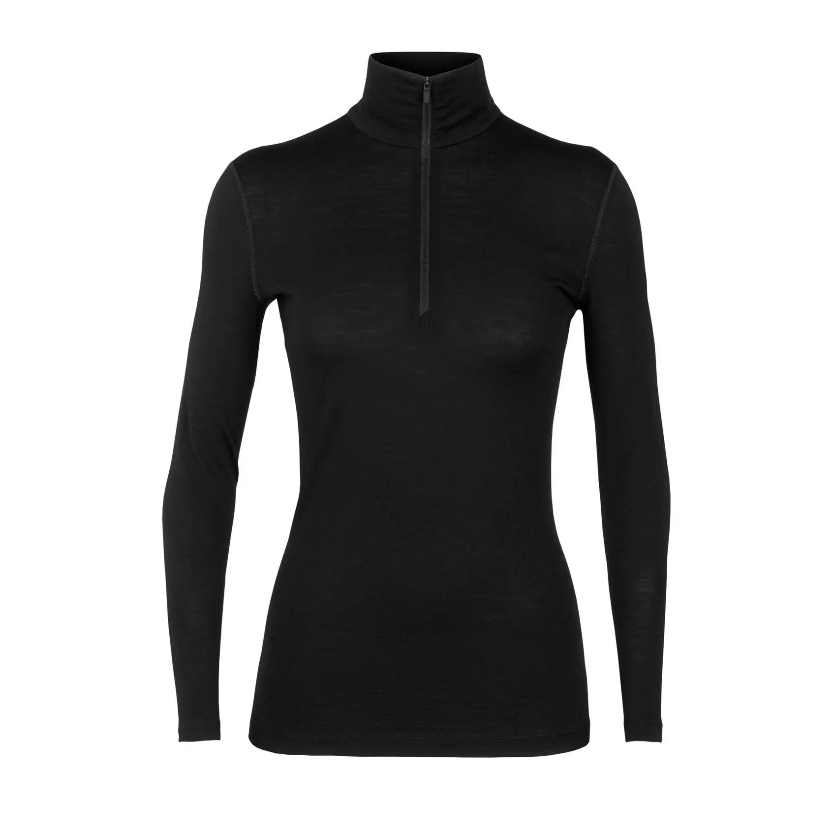 T-shirt manches longues demi-zip femme Icebreaker 200 oasis