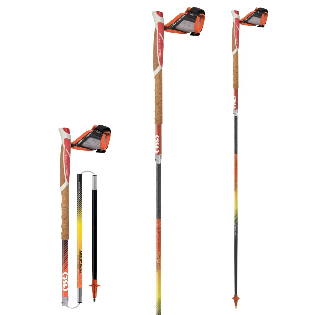 Bâton de trail TSL Trail Carbon 4 Cork Cross