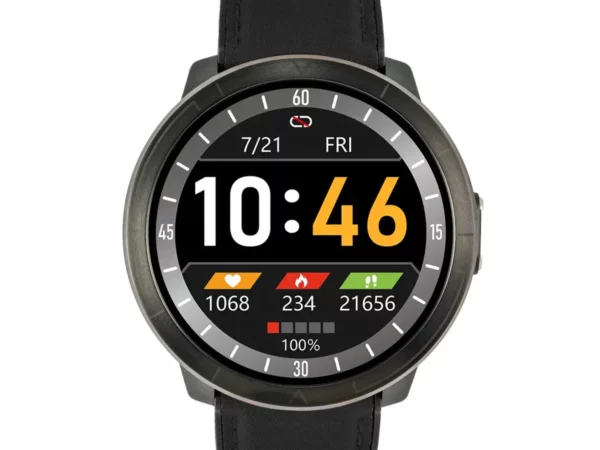Montre connectée en cuir Watchmark WM18