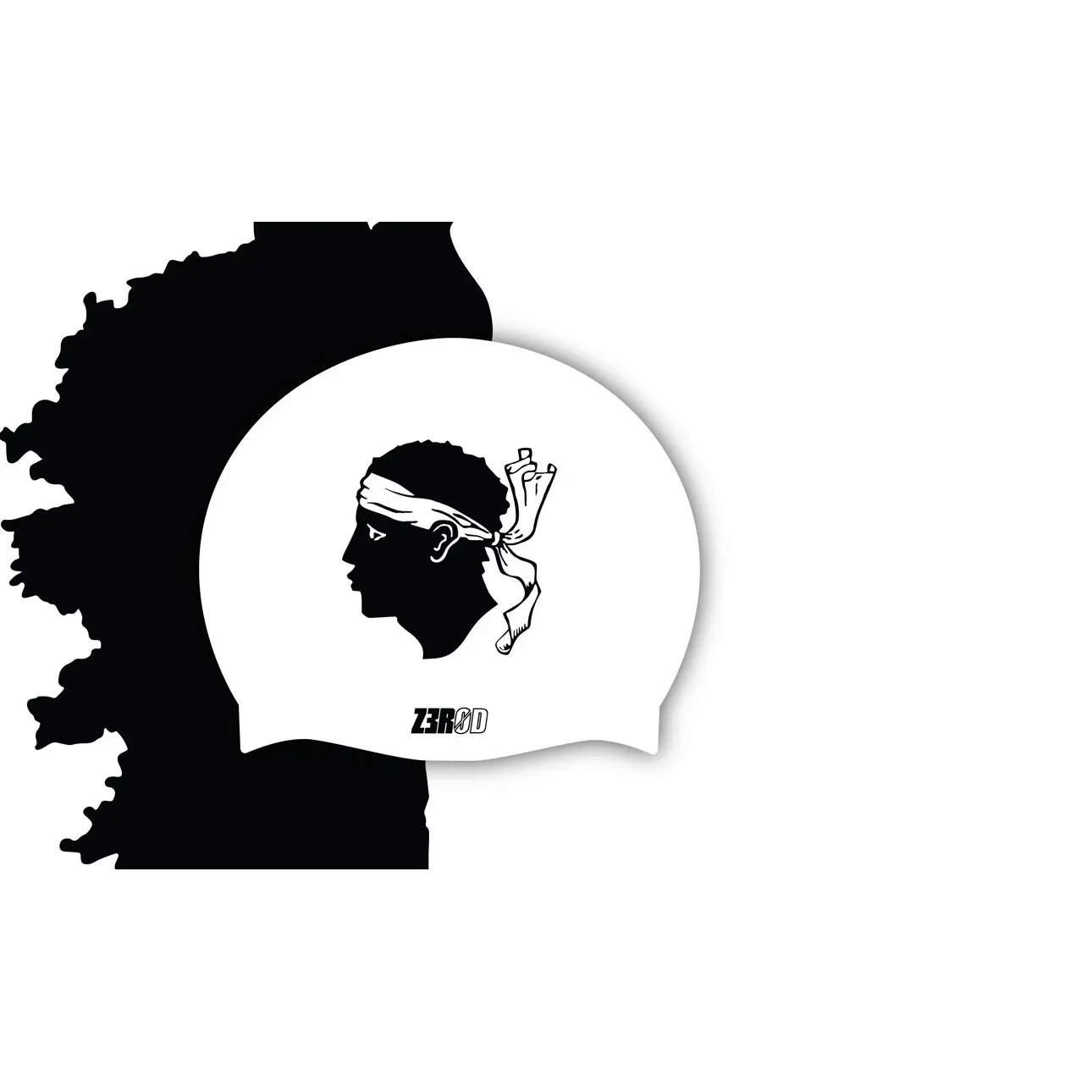 Bonnet de bain Z3R0D Blason Corse