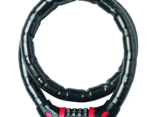 Antivol câble articulé à combinaison vélo niveau sécurité 7 Masterlock