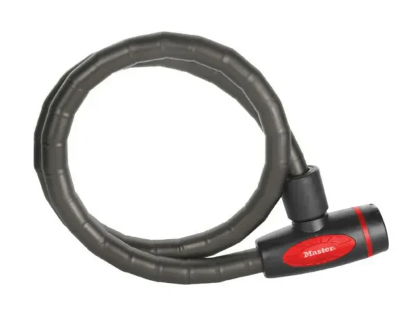 Antivol câble vélo-trottinette articule à clé - livré avec 4 clés niveau sécurité 7 Masterlock