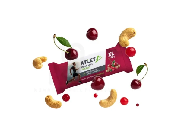 Barre énergétique Bio fruits rouges et noix de cajou ATLET Nutrition