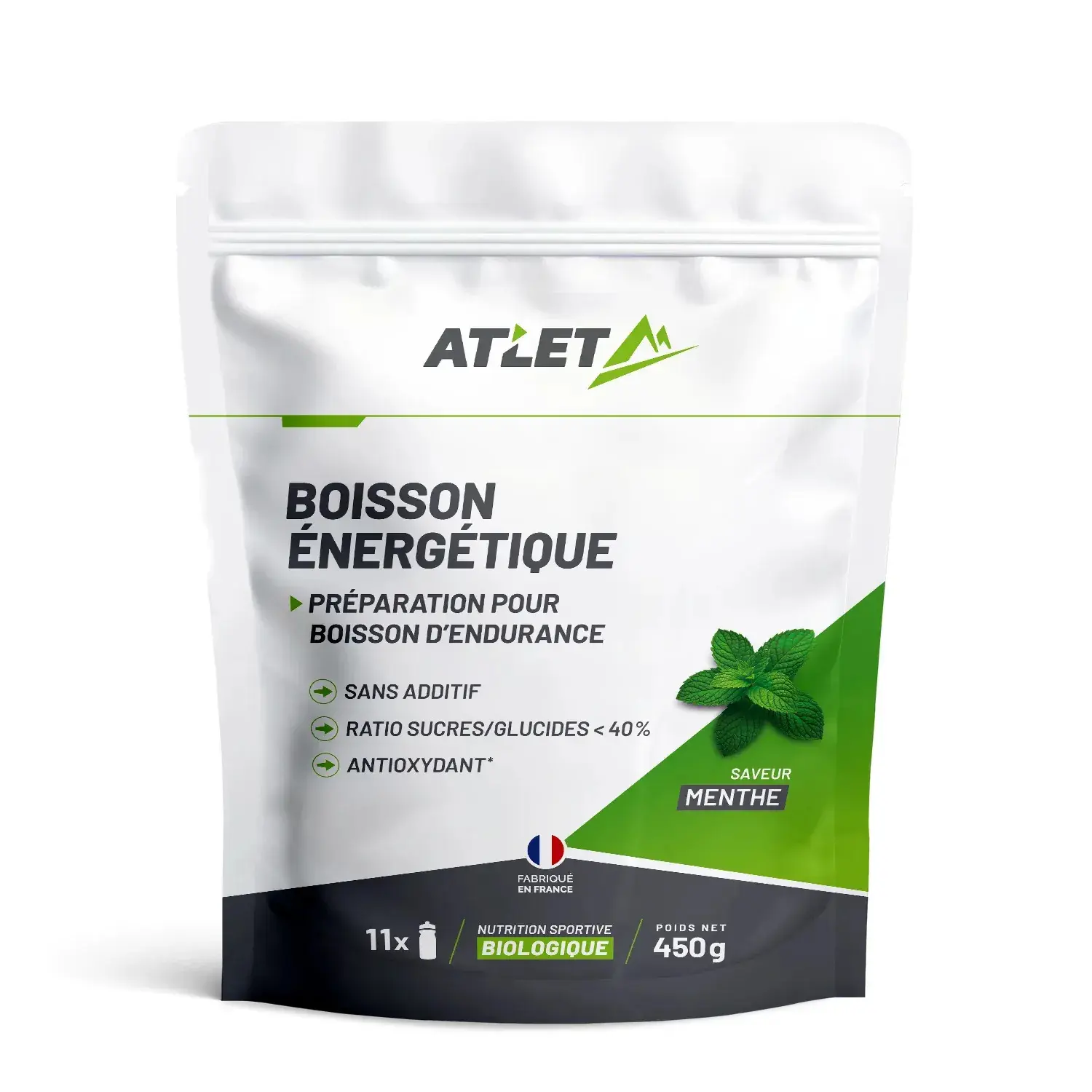 Boisson énergétique Bio Menthe ATLET Nutrition