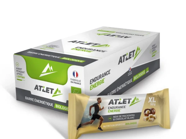 Boîte 25 barres énergétiques bio macadamia & chocolat blanc