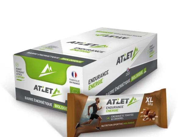 Boîte de 25 Barres Energétiques Cacahuète toastée & Caramel Bio